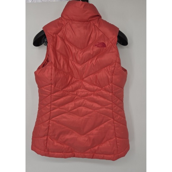 The North Face Aconcagua Vest Womens Medium Coral 550 Fill Down Puffer  Full Zip - Picture 2 of 9